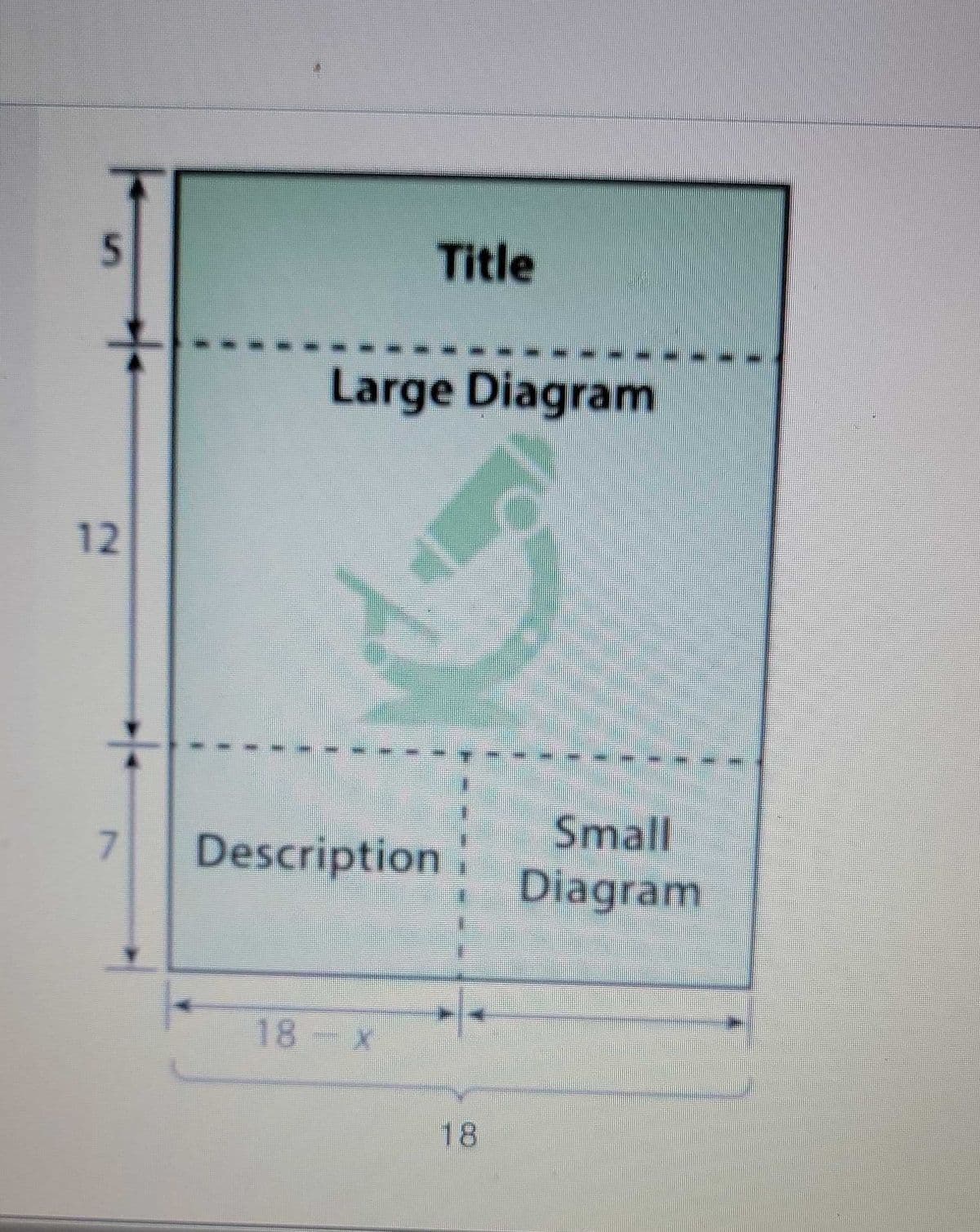 Title
Large Diagram
12
Small
Diagram
7.
Description
18 x
18
