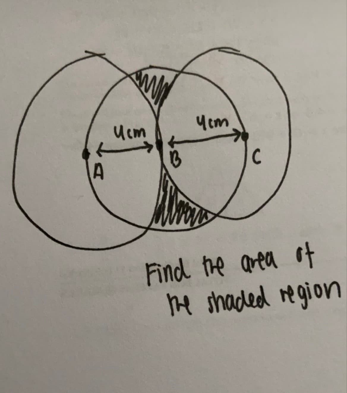 A
ww
Ucm
Чем
1B
C
Find the area of
the shaded region