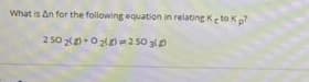 What is An for the following equation in relating Ke toK
2 50 2 0 2g)2 50 30

