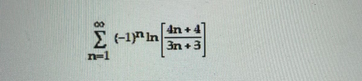 Σ (1) m
n=1
[4n+4]
3n+3