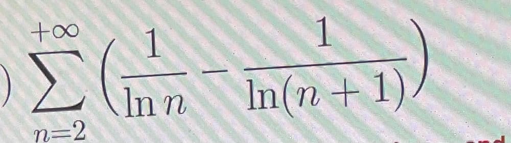 1
Σ
In n
n=2
In(n +1)
