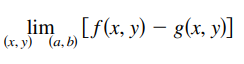 lim [f(x, y) – 8(x, y)]
(х. у) (а, b)
