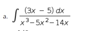 (3х — 5) dx
х3-5x2-14х
(Зх
а.
