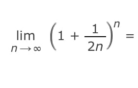 lim
ท→∞
n
(1 + 1) -
=
2n