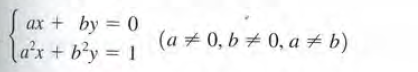 ax + by 0
la'x + b'y = 1
(a + 0, b + 0, a # b)
