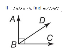 If ZABD = 36, find mZDBC.
AA
D
B