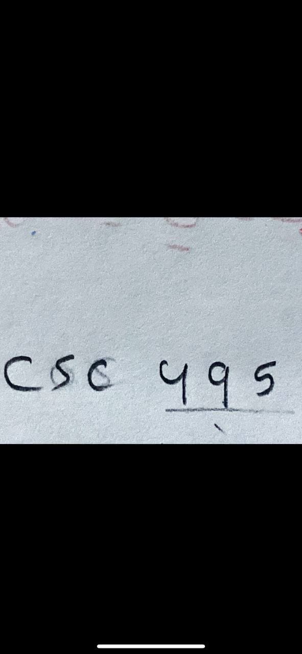 CSC 495

