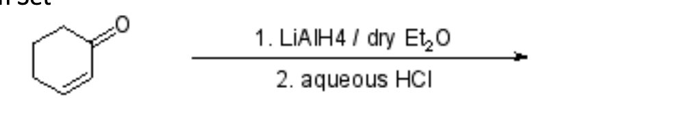 о
1. LiAlH4 / dry Et₂O
2. aqueous HCI