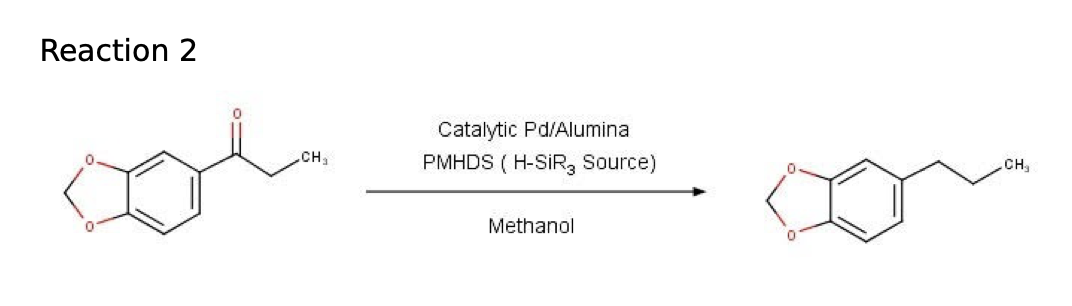 Reaction 2
CH₁
Catalytic Pd/Alumina
PMHDS (H-SIR, Source)
Methanol
.CH,