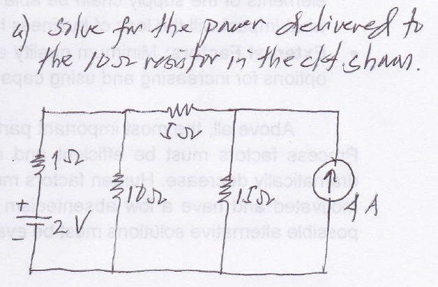 a) Solve for the prur delivered to
the 1Ds2 rYGifor in the eld sham.
ease
(1
eVen
72V
Imalle
