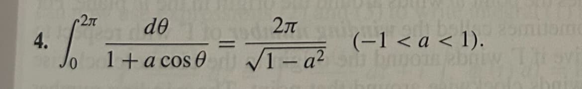 2π
4.
6.
de to
od 2π
1 + a cos
√1-a2
(-1 < a < 1).
bnyom briw ti sv