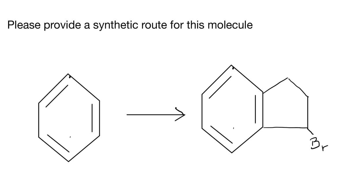 Please provide a synthetic route for this molecule
Br
