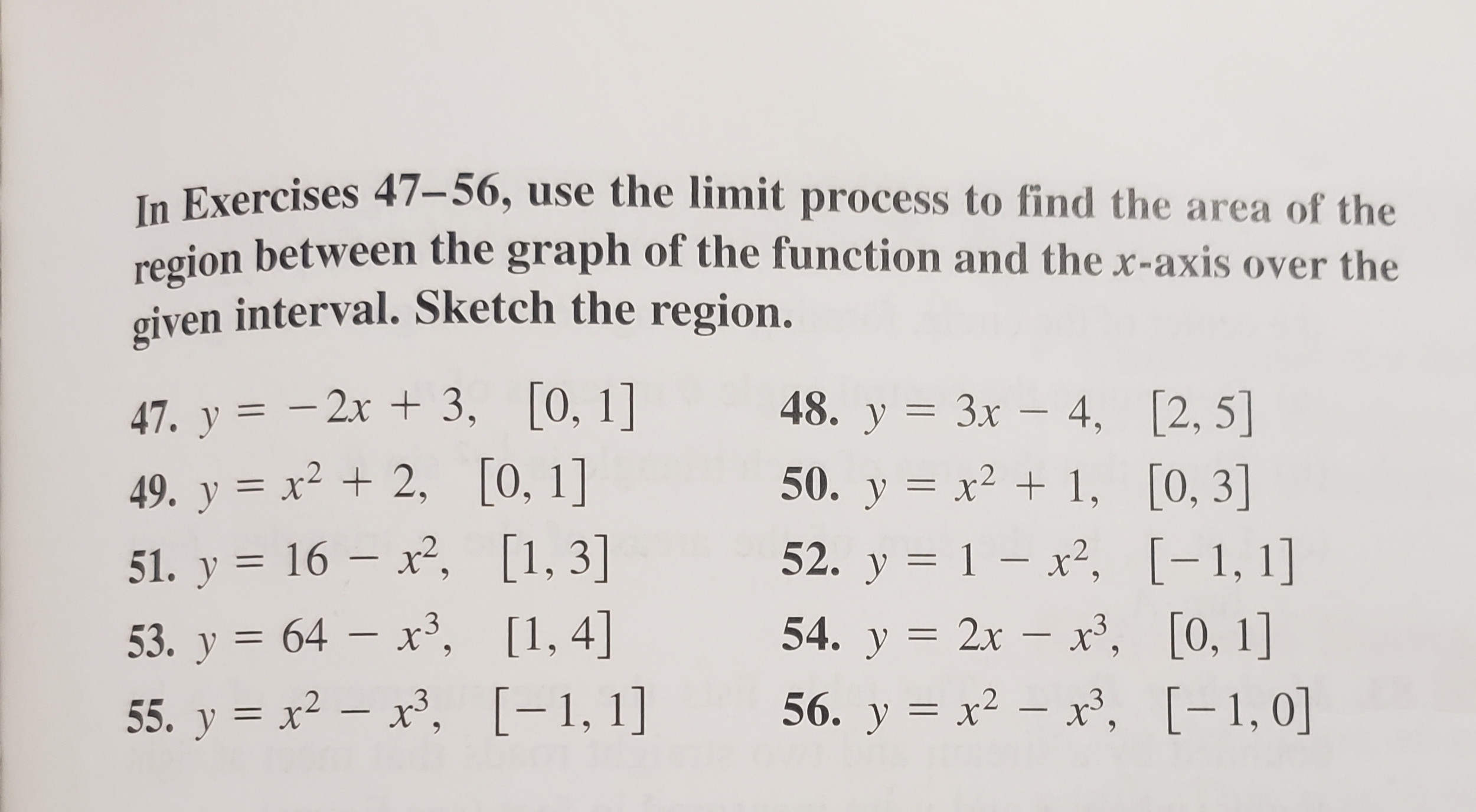 50. y = x² + 1, [0, 3]
