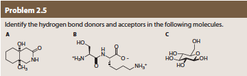 Problem 2.5
ldentify the hydrogen bond donors and acceptors in the following molecules.
OH
OH
は

