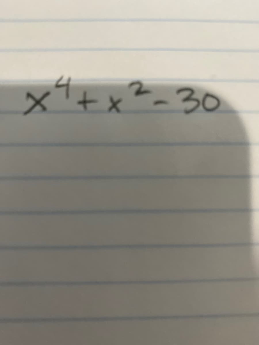 x4+x²-30
