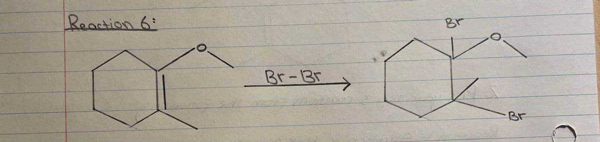 Reaction 6:
Br-Br
→
Br
Br
