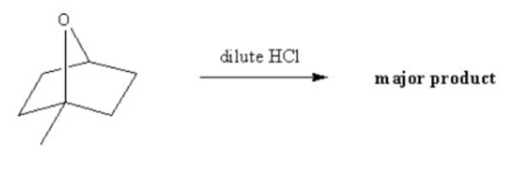 dilute HCI
major product
