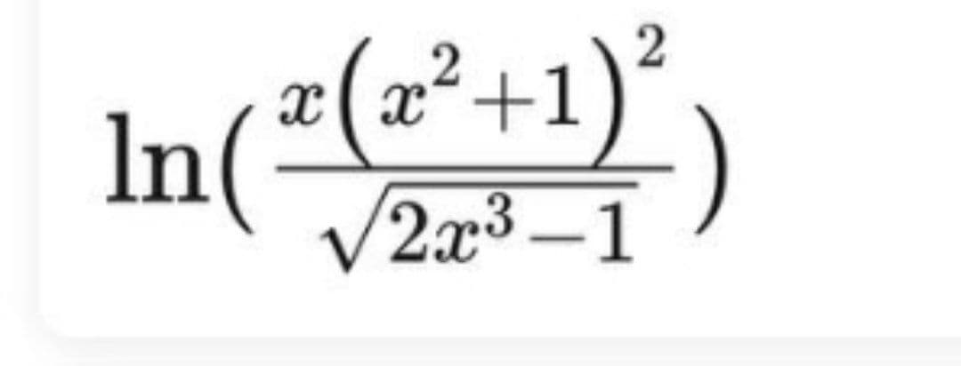 In("+1)")
æ(x²+1)
2x³ – 1
