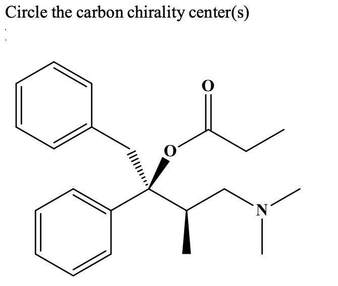 Circle the carbon chirality center(s)
