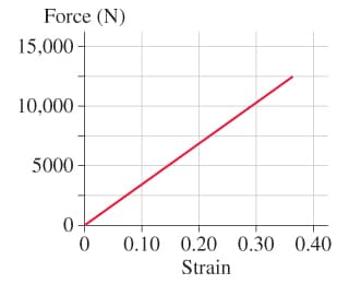 Force (N)
15,000-
10,000 -
5000
0-
0.10 0.20 0.30 0.40
Strain
