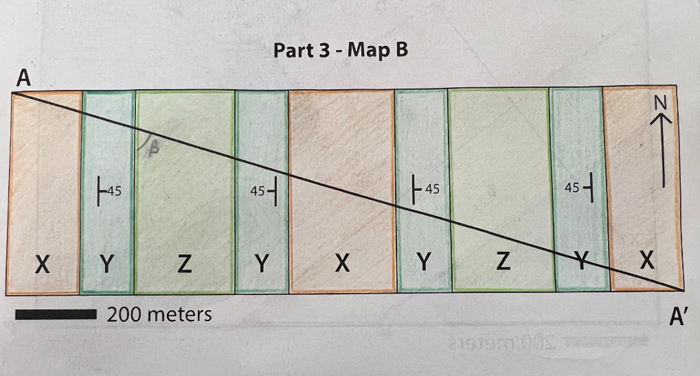 A
X
-45
Y
N
200 meters
45
Y
Part 3 - Map B
X
45
Y
N
21979m 005
45
zt
* X
A'