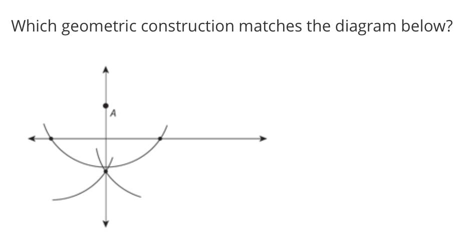 Which geometric construction matches the diagram below?
A
