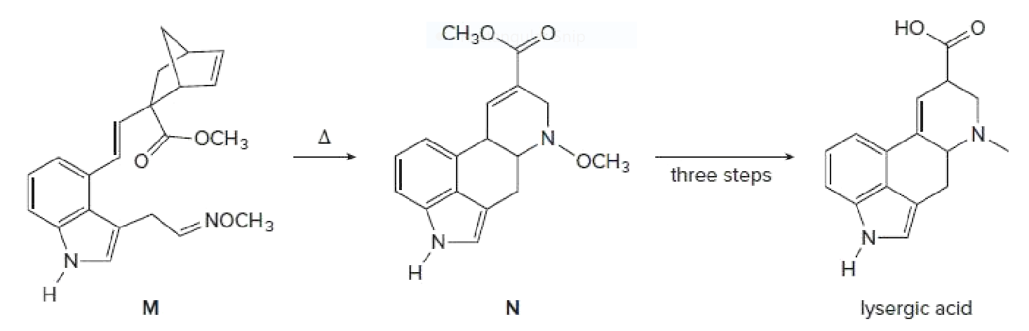 CH30.
Но.
-OCH3
Д
OCH3
three steps
NOCH3
H.
lysergic acid
