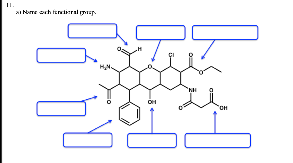Name each functional group.
H2N.
NH
OH
HO,

