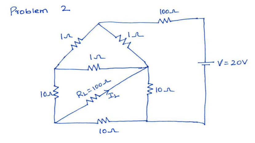 Problem
محمد 10
2
M
RL=1001
m
10
л
M
100
M
10
• V=20V