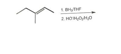 1. BH₂/THF
2. HO/H₂O₂/H₂O