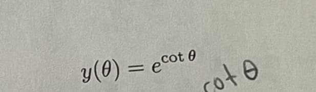 y(0) = ecote
rote
