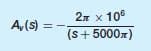 2x x 10
(s+ 5000x)
A,(s) =
