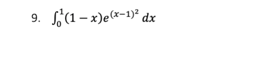 9.
(1-x)(x-1)² dx