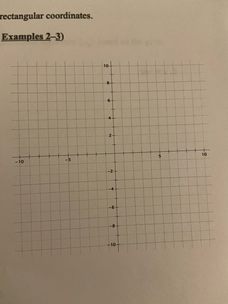 rectangular coordinates.
Examples 2-3)
10-
8-
6-
4-
2.
-10
-5
10
-2-
-6+
-8-
10-
