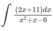 (2а +11)da
x²+x-6
lx
