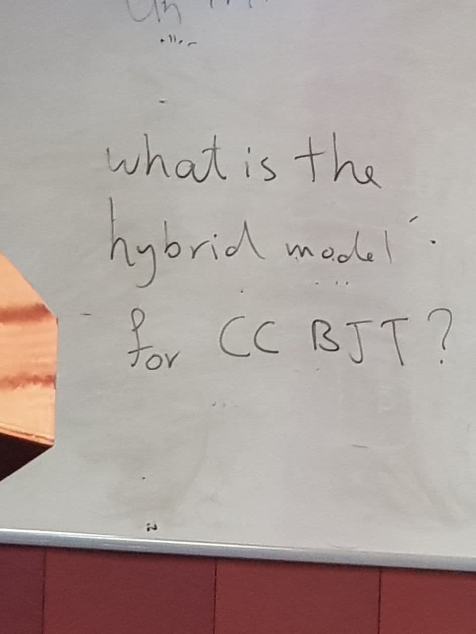 what is the
hybrid medel
for CC BJT?
