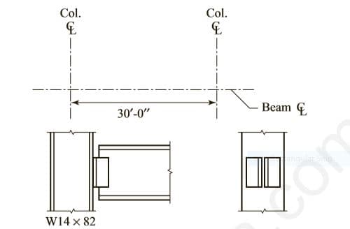 Col.
Col.
30'-0"
Beam
or
W14 x 82
