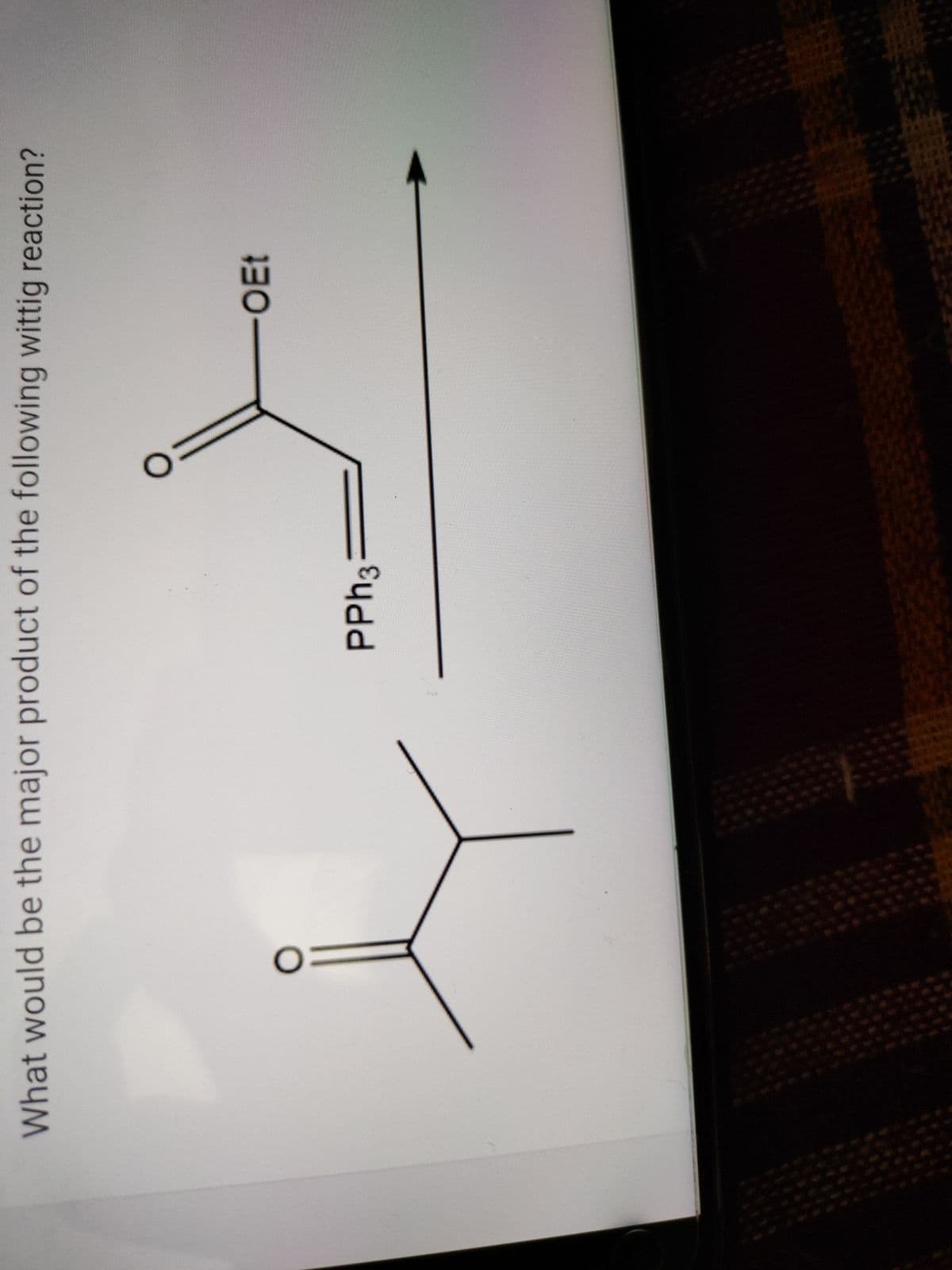 What would be the major product of the following wittig reaction?
-OEt
