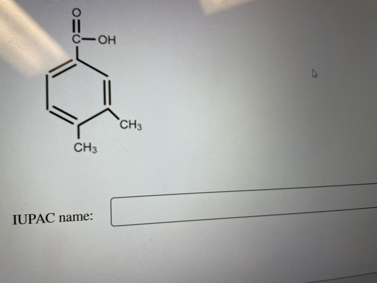 ||
C OH
CH3
IUPAC name:
CH3