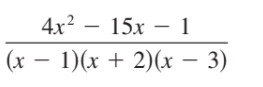 4x2 — 15х - 1
(х — 1)(х + 2)(x — 3)
