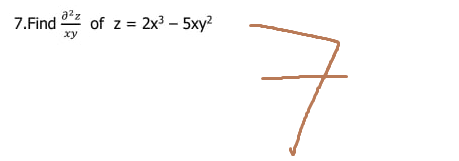 azz
7.Find. of z = 2x3 - 5xyz
xy
ㅋ
