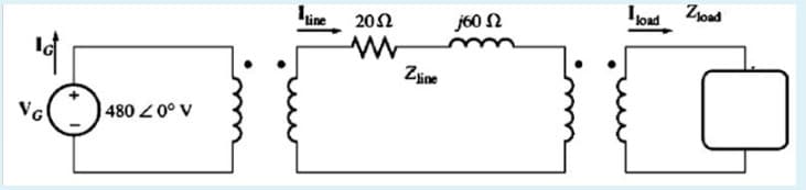 line
load Zoad
20Ω
j60 N
Zine
480 0° V
