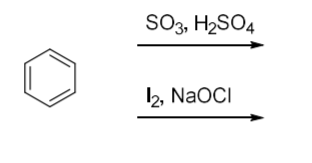 SO3, H2SO4
12, NaOCI
