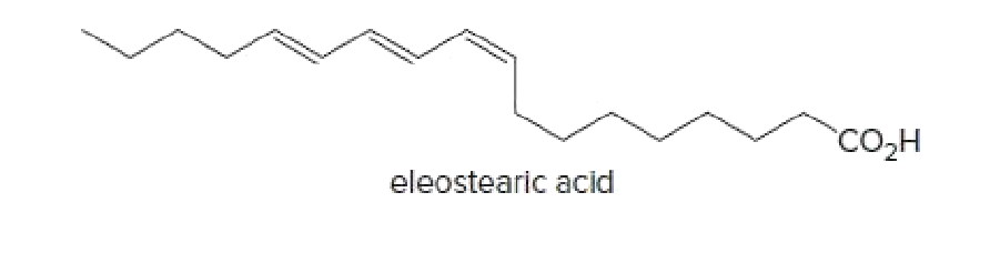 CO,H
eleostearic acid
