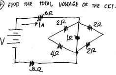 FIND THE TOTAL VOLTAGE OF THE CCT.
32
AMER
IA
32
2.R
42
Le
2.2
22