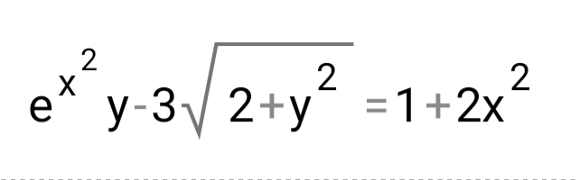2
2
y-3y 2+y =1+2x°
