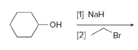 [1] NaH
OH
[2]
Br
