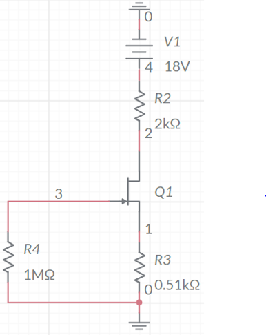 Μ
3
R4
1ΜΩ
V1
4 18V
R2
2ΚΩ
Q1
F
2
1
R3
Ο 0.51kΩ