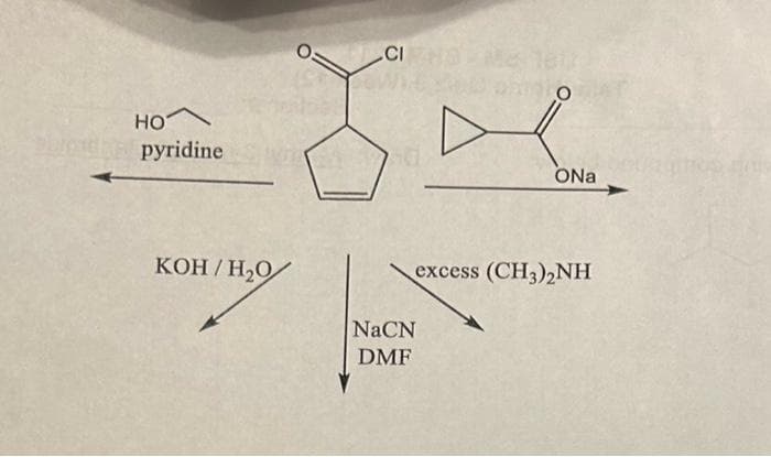 но
pyridine
KOH/H₂O/
CIFHOME
O
NaCN
DMF
ONa
excess (CH3)2NH