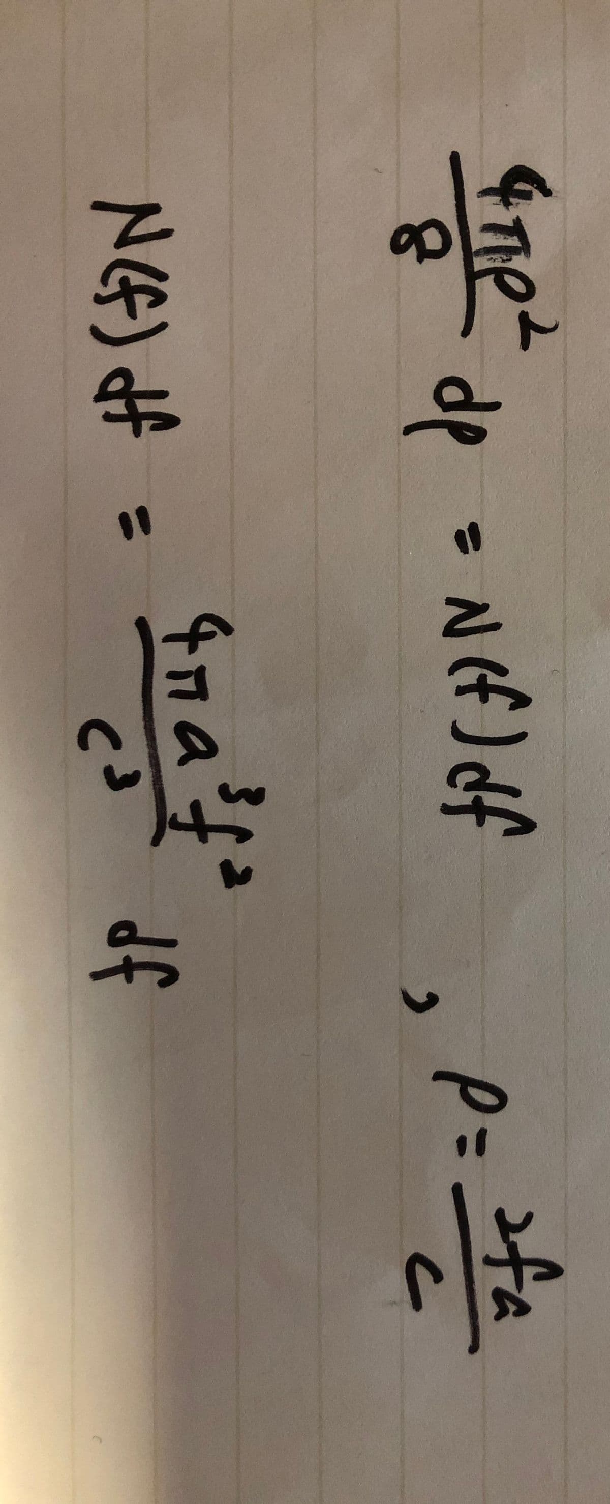 2
and the
8 dp = N(f) df
N(f) # = 4a²f²" df
of
of
па
دے
p=242
afa